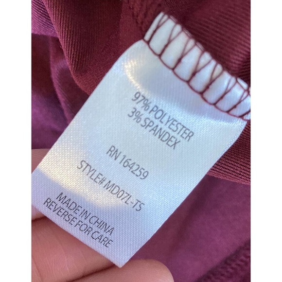 California Bay Co Faux Velvet Spaghetti Strap Dress Size Medium Women’s Wine - Picture 5 of 8